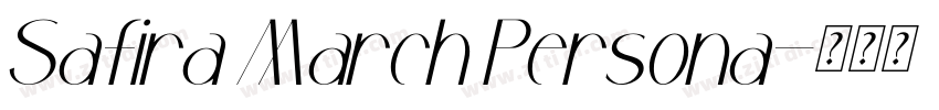 Safira March Persona字体转换